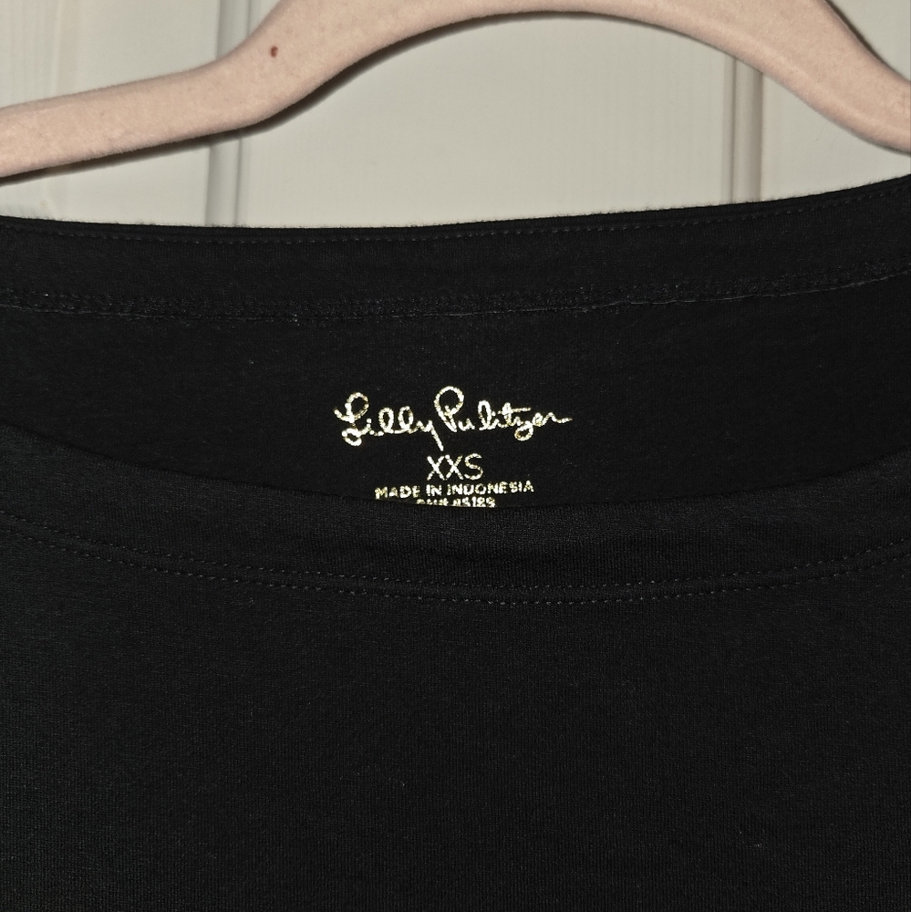 Lilly Pulitzer Black Dress with Gold Accents - Picture 4 of 4
